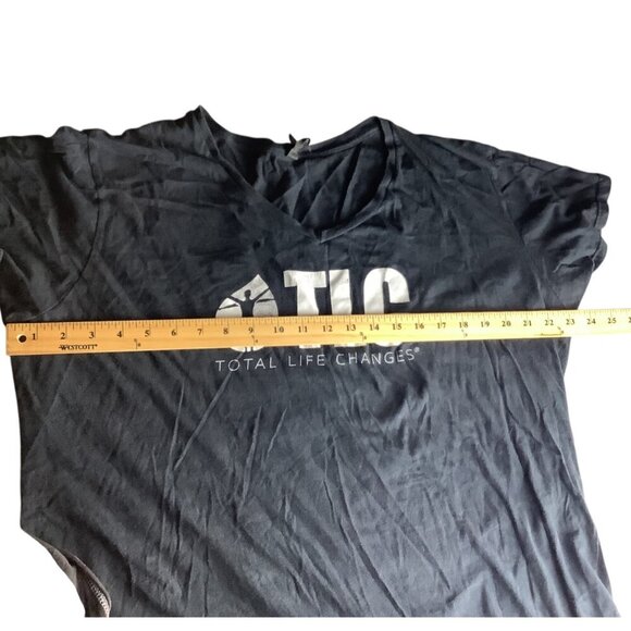 Total Life Changes Black Womens T-Shirt 2XL 100% Cotton Lightweight Anvil Brand - Picture 8 of 15